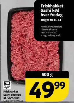 Løvbjerg Friskhakket Sashi oksekød 15-20% fedt tilbud
