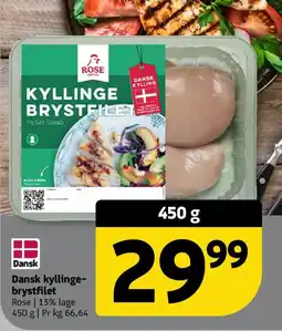Løvbjerg Rose Dansk kyllinge- brystfilet tilbud
