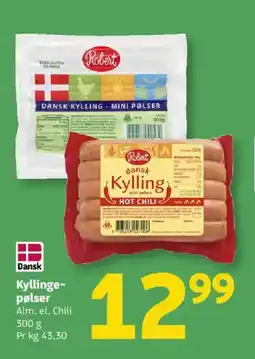 Løvbjerg Kyllinge- pølser tilbud