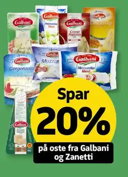 Løvbjerg På oste fra Galbani og Zanetti tilbud
