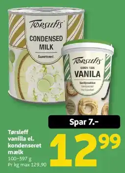 Løvbjerg Tørsleff vanilla el. kondenseret mælk tilbud