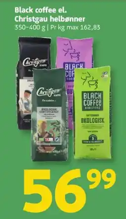 Løvbjerg Black coffee el. Christgau helbønner tilbud