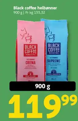 Løvbjerg Black coffee helbønner tilbud