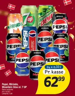 Fakta Tyskland Pepsi, Mirinda, Mountain Dew el. 7 UP tilbud