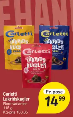 Fakta Tyskland Carletti Lakridskugler tilbud