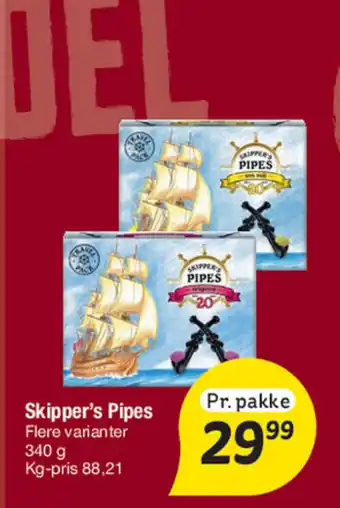 Fakta Tyskland Skipper's Pipes tilbud