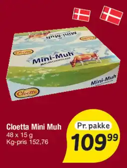 Fakta Tyskland Cloetta Mini Muh tilbud
