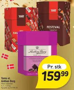 Fakta Tyskland Toms el. Anthon Berg tilbud