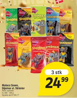 Fakta Tyskland Malaco Snøre, Stjerner el. Strimler tilbud