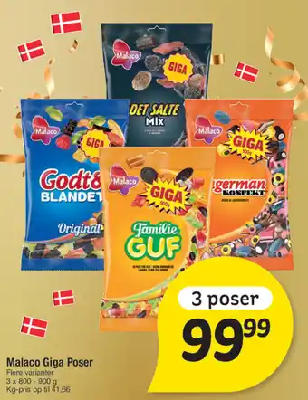 Fakta Tyskland Malaco Giga Poser tilbud