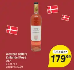 Fakta Tyskland Western Cellars Zinfandel Rosé tilbud
