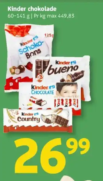 Løvbjerg Kinder chokolade tilbud