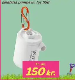 Hi five Elektrisk pumpe m. lys USB tilbud