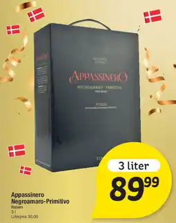 Fakta Tyskland Appassinero Negroamaro-Primitivo tilbud