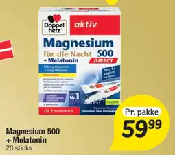 Fakta Tyskland Magnesium 500 + Melatonin tilbud