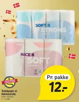 Fakta Tyskland Toiletpapir el. Køkkenrulle tilbud