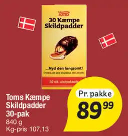Fakta Tyskland Toms Kæmpe Skildpadder 30-pak tilbud