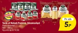 Fakta Tyskland Taste of Nature Pasta el. Dåsemarked tilbud