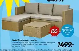 Bilka Kreta loungesæt - natur tilbud
