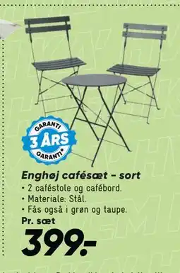 Bilka Enghøj cafésæt - sort tilbud