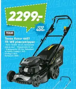 Bilka Texas Razor 4651 TR/WE plæneklipper tilbud