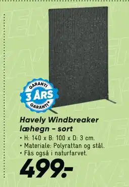 Bilka Havely Windbreaker læhegn - sort tilbud