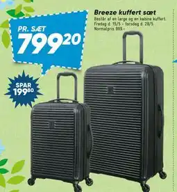 Bilka Breeze kuffert sæt tilbud