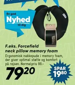Bilka Forcefield neck pillow memory foam tilbud
