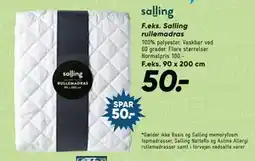 Bilka Salling rullemadras tilbud