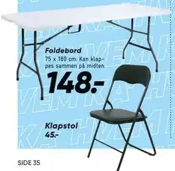 Bilka Foldebord tilbud