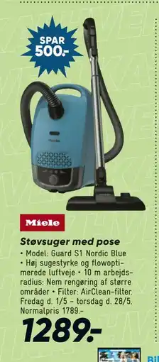 Bilka Støvsuger med pose tilbud