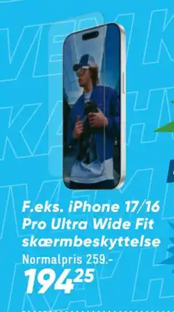 Bilka iPhone 17/16 Pro Ultra Wide Fit skærmbeskyttelse tilbud