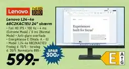Bilka Lenovo L24-4e 68C2KAC1EU 24” skærm tilbud