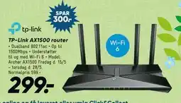 Bilka TP-Link AX1500 router tilbud