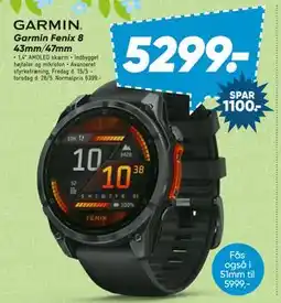 Bilka Garmin Fenix 8 43mm/47mm tilbud