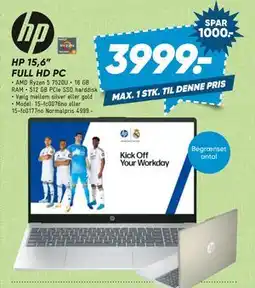 Bilka HP 15,6” FULL HD PC tilbud