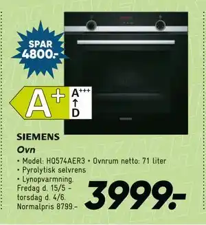 Bilka Ovn tilbud