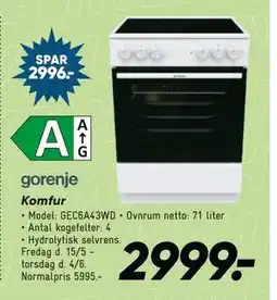 Bilka Komfur tilbud