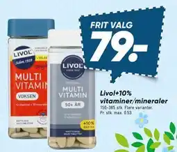 Bilka Livol+10% vitaminer/mineraler tilbud