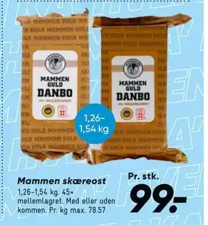 Bilka Mammen skæreost tilbud