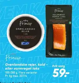 Bilka Grønlandske rejer, kold - eller varmrøget laks tilbud