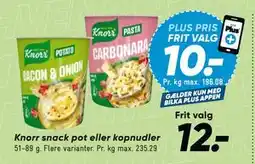Bilka Knorr snack pot eller kopnudler tilbud