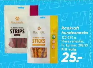 Bilka Raakraft hundesnacks tilbud