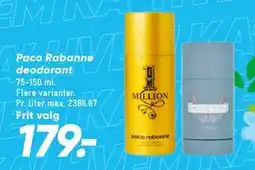 Bilka Paco Rabanne deodorant tilbud