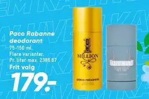Bilka Paco Rabanne deodorant tilbud