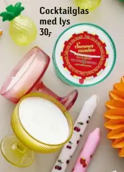 Føtex Cocktailglas med lys tilbud