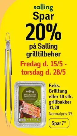 Føtex Spar 20% på Salling grilltilbehør tilbud