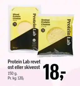 Føtex Protein Lab revet ost eller skiveost tilbud