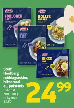 Løvbjerg Steff Houlberg middagsretter, biksemad el. pølsemix tilbud