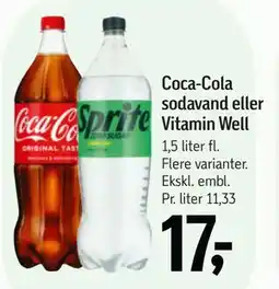 Føtex Coca-Cola sodavand eller Vitamin Well tilbud